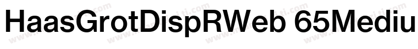 HaasGrotDispRWeb 65Medium字体转换